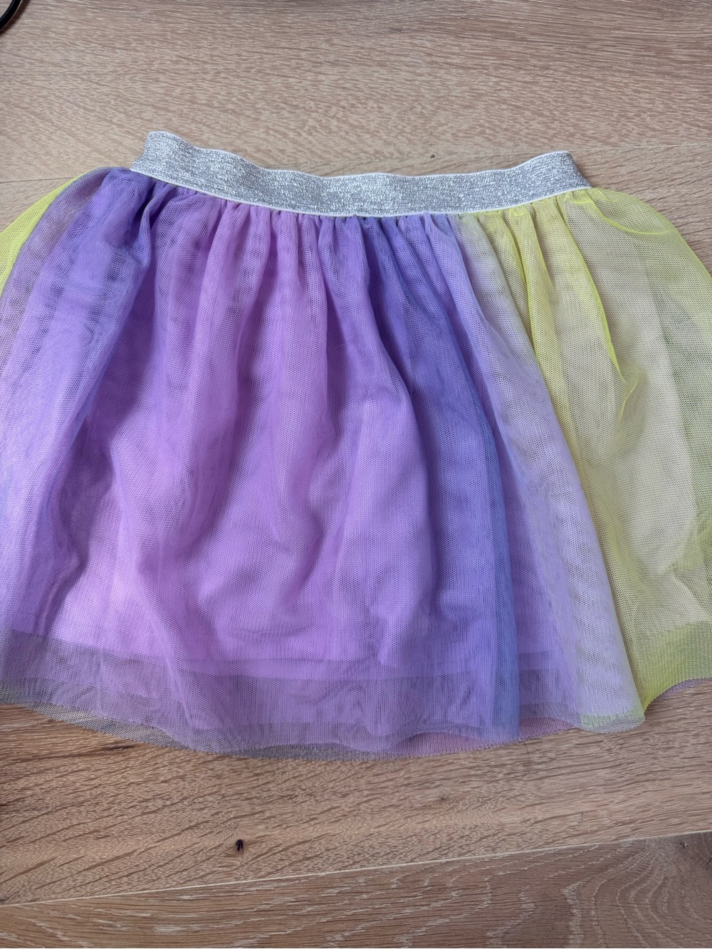Disney Pastel Purple, Lavender & Yellow Tulle Skirt with Silver Waistband